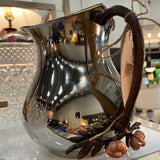Silver Plated Pitcher with Acorn Accent
