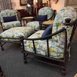 Luxury 4 Piece Patio Lounge Set with Sunbrella Cushions