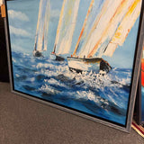 Framed Sailboats Canvas