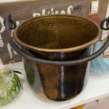 Antique Brass Bucket with Handle