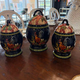 SET OF 3 Tracy Porter "Stonehouse Farm Collection" Canister Set