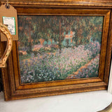 "The Artist's Garden at Giverny" by Monet Framed Reproduction