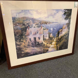 Village Scene Framed Art