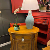 Ceramic Base Lamp w/Tulip Shade