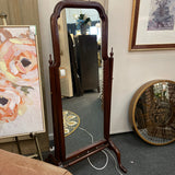 Henkel Harris Mahogany Cheval Standing  Mirror