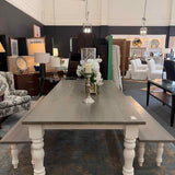 Custom Dining Table with Two Benches