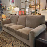 Century Three on Three Velvet Sofa