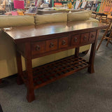 Asian Style Two Drawer Console
