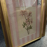 Framed Floral with Pink Mat