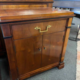 Century Burl Walnut Nightstand