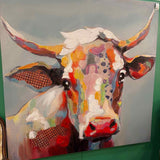 "Betsy the Cow" Canvas