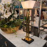 "NEW" Robert Abbey Brass Torchiere Style Table Lamp
