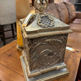 Vintage Style Ornate Box with Floral & Scroll Relief