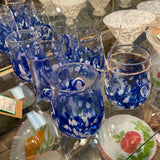 SET OF 6 Kingston Glass Studio "Twisty Cup" Glasses
