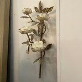 Metal Rose Sculpture Wall Decor