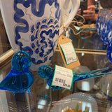 PAIR Blue Glass Birds