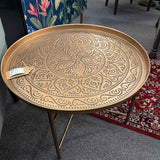 Gold Metal Accent Table