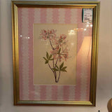 Framed Floral with Pink Mat
