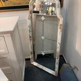 Distressed Finish Arched Mirror