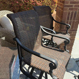 PAIR of Frontgate "Carlisle" All Weather Swivel  Bar Height Stools