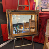 Ornate Framed Beveled Mirror