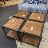 Bassett Furniture Metal & Wood End Table