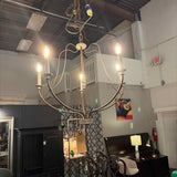 Rustic French 5 Light Chandelier