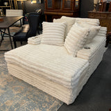 Plush Corduroy Oversize Chaise Lounge