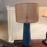 Adesso "Sheffield" Table Lamp with Rattan Woven Shade