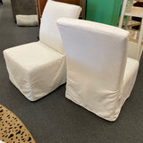 PAIR of Rowe Furniture "Finch" Slipcover Dining Side Chairs