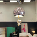 Lumens Pierced Metal Sphere Pendant