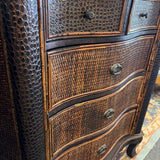 Woven Finish Accent Chest