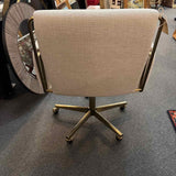 Crate & Barrel "Caterina" Natural Upholstered Desk Chair