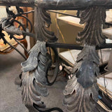 Marble Top Iron Console