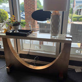 Artistica Home Arch Travertine Top  Console