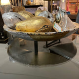 Gold & Silver Fruit Centerpiece Bowl