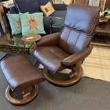 Ekornes Stressless "Admiral" Recliner & Ottoman