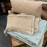 Custom Queen Coverlet with Lumbar Pillow