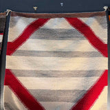26"x31" Vintage Handmade Wool Throw Rug