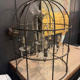 Metal Bird Cage Chandelier