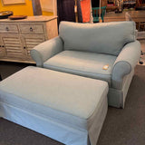 Chair and a Half with Ottoman