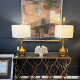 Robert Abbey Gold Metal Urn Table Lamp