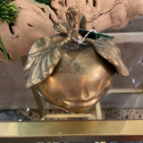 Global Views Reproduction Brass Facial Expression Apple