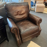 Bernhardt Push Back Leather Recliner