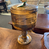 Hand Lathed Pedestal Bowl