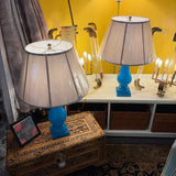 "NEW"  Robert Abbey Turqoise Ceramic Table Lamp