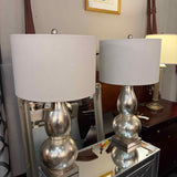 Silver Double Gourd Base Table Lamp