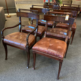 SET of 6 Henredon Acquisitions Leather Chairs