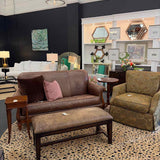 Thomasville Tightback Leather Sofa