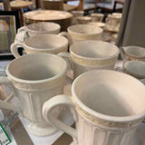 SET OF 6 Lenox "Butler's Pantry" Mugs +  Cream & Sugar Set